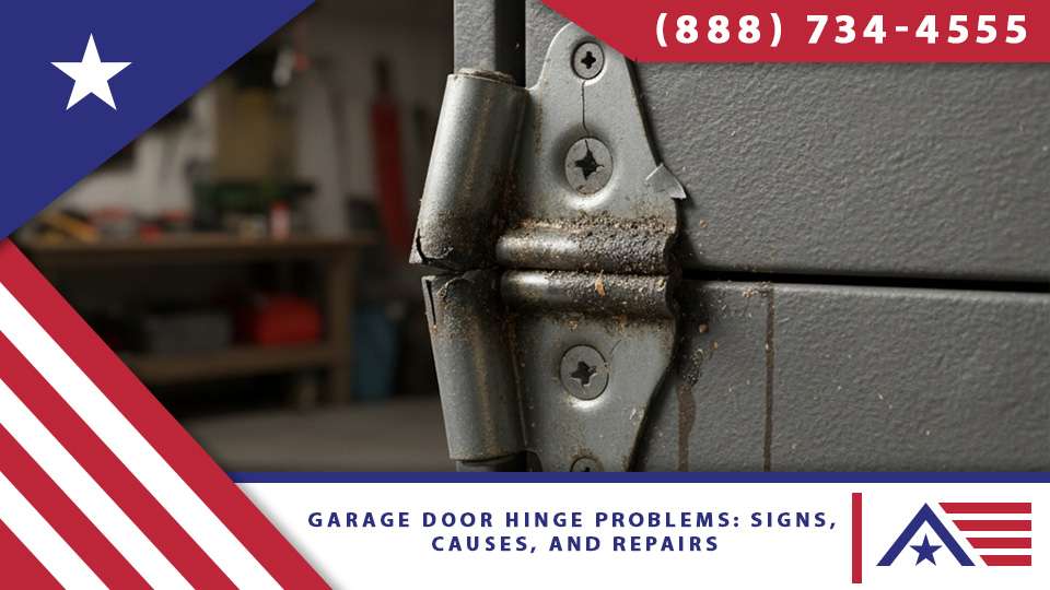 Garage Door Hinge Problems Signs, Causes, and Repairs